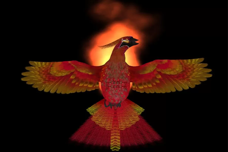 O pássaro-de-fogo: o mito da ave lendária